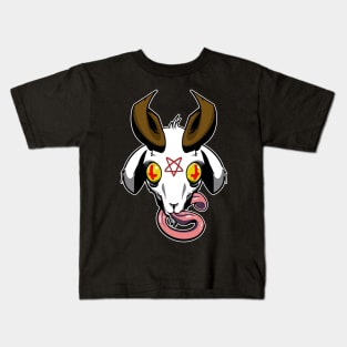 Satanic Goat Head Kids T-Shirt